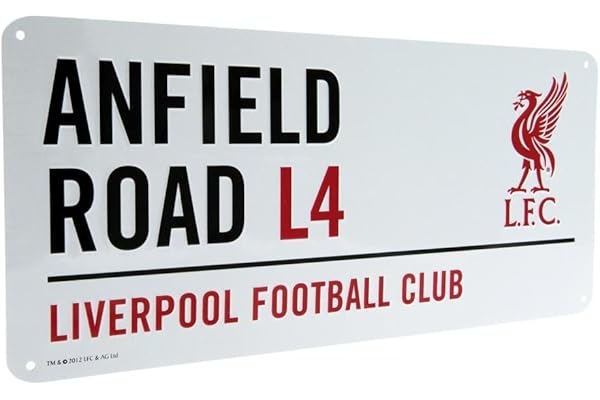 Liverpool Officiel Anfield Road L4 Plaque de Rue en métal –