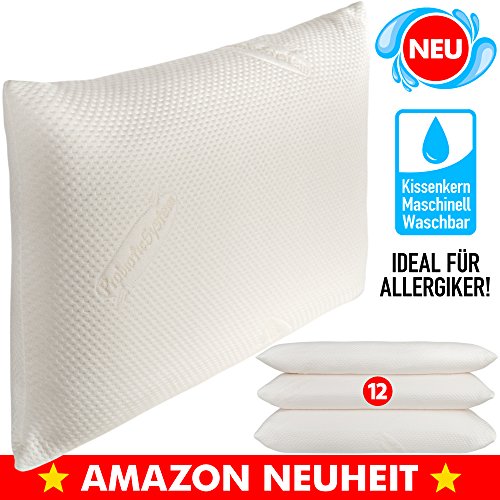 50%-Aktion: 80x40cm 12cm Hoch - Probiotic Argentum+ Orthopädisches Nackenstützkissen aus viscoelastischem Gelschaum, mit Silberionen, inkl. zweiten äußeren Schutzbezug