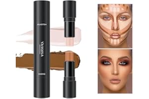 WESMAT, Stick contorno 2 in 1, evidenziatore, penna correttore, testa doppia, trucco impermeabile, correttivo (01#)