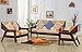 Mamta Decoration Solid Sheesham Wood Sofa Sets for Living Room 3+2+1 Walnut (Dark Brown) RS.30995.00