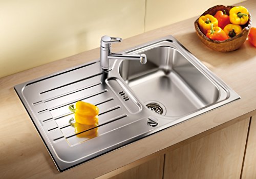 Blanco Zia 45 S Edelstahl-Spüle, Becken reversibel für 45 cm Unterschrank, Bürstfinish, silber, 514614 - 2