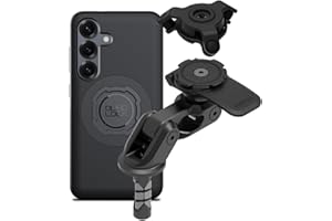Quad Lock Rura Sterowa Widelca Motocyklowa Uchwyt Telefonu PRO Zestaw z Amortyzatorem Drgań i Galaxy S25 MAG Etui