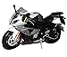 Produktbild BMW S1000RR Weiss mit Grau Ab 2009 1/12 Automaxx Modell Motorrad mit individiuellem Wunschkennzeichen