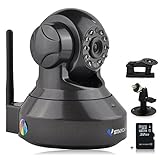 Vstarcam C7837WIP HD 720P Überwachungskamera P2P Wireless indoor IP Kamera, 3DB wifi Antenne, WiFi Wlan Netzwerk Überwachung, Pan/Tilt, Schwenkbare IR Monitor (Inklusive 32G Gewidmet Speicherkarte + Zusätzliches Kamera-Unterstützung)