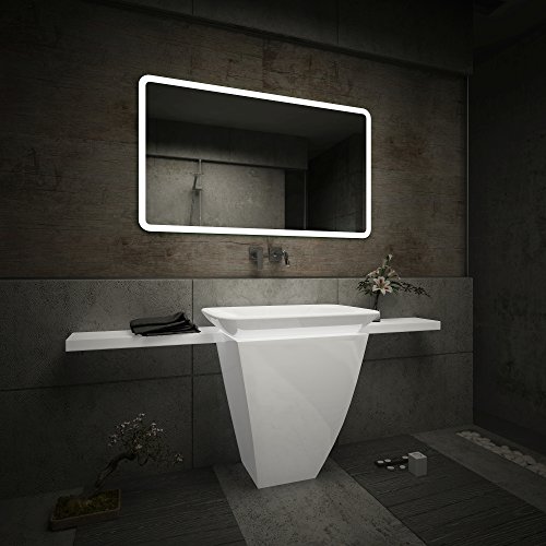 Design Badspiegel mit LED Beleuchtung Wandspiegel Badezimmerspiegel nach Maß - 3