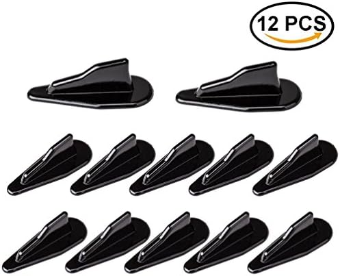 WuliRose 12 Pcs Mini Shark Fin Diffuser Vortex Generator Car Spoiler Roof Wing Adhesive Shark Fin Decoration Stickers for Universal Car Truck,Black