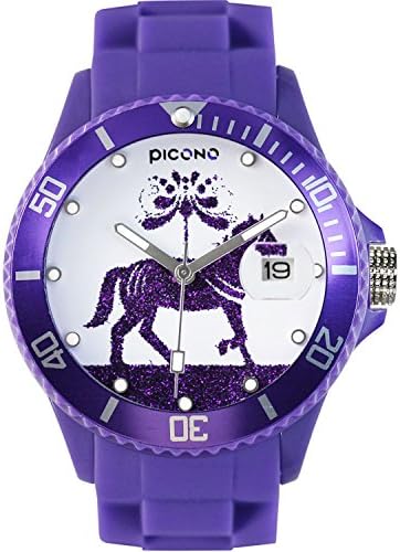 PICONO BA-PA-01 Wrist Watch Purple Silicone Strap