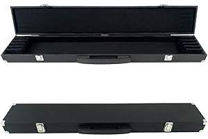 WUQIMUSC Custodie per archetto per violino, viola, violoncello con corpo in legno resistente, guscio rigido per riporre e raccogliere archi. Contiene 6 fiocchi, scatola nera