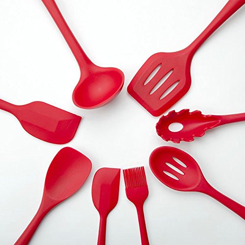 Silikon Küchenhelfer Set 10 Stück Perfekt zum Kochen und Backen Küchenzubehör - 6