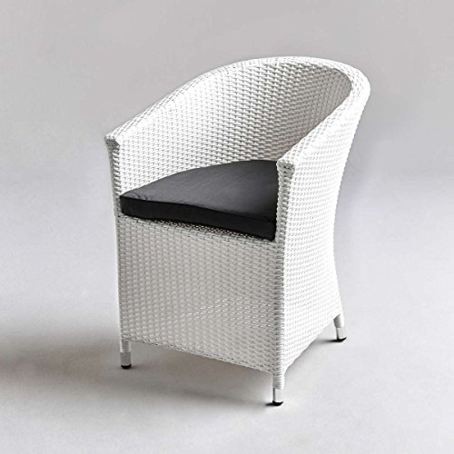 BUTLERS IN AND OUT Stuhl mit Kissen – Rattan-Sessel – Garten-Stuhl – Kunststoff – wasserabweisend – 57 x 65,5 x 80 cm - 2