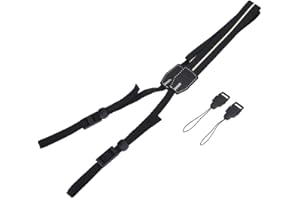 Maranon Universelle verstellbare bunte Streifen-Nylon-Kamera-Schulterhalsriemen-Fotografie-Zubehör, 51,1 Zoll