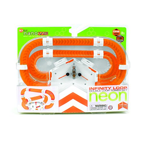Hexbug - Nano V2 Juego Set, neón Bucle Infinito