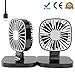 Produktbild Florally USB Auto Ventilator, Auto Fan, 12V Auto Lüfter mit 3 Geschwindigkeiten, Auto Kfz Lüfter, Doppellüfter, Gebläse Klimaanlage Fan, Vertikal und Horizontal Einstellbar Ventilator, Leistung 4W