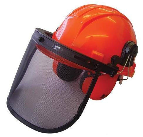 Casco rojo para motosierra HP-104, de The Handy