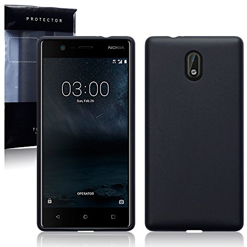 Nokia 3 Funda Protectiva de Silicona Gel TPU estrecha - Negro oscuro acabado mate reviews Nokia 3 Funda Protectiva de Silicona Gel TPU estrecha - Negro oscuro acabado mate