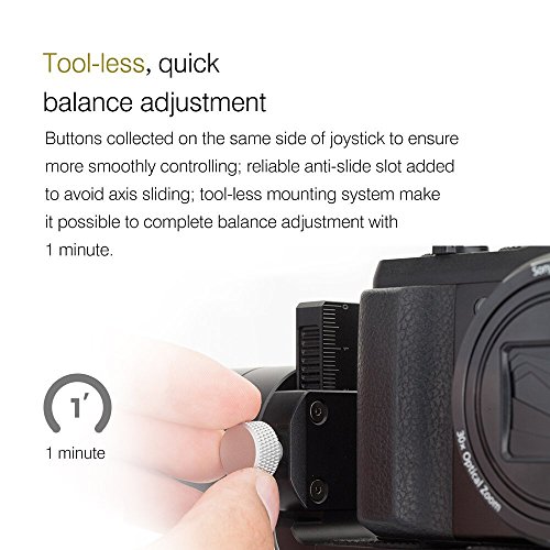 Zhiyun Crane M 3-Achsen-Handheld Gimbal Stabilisator Support Real 12 Stunden Laufzeit, 1 Minute Balance Adjustment, 650g maximale Nutzlast und 360 Grad unbegrenzte Rotation fÃ¼r Smartphones/Action-Kameras/DC/Mirrorless Kameras