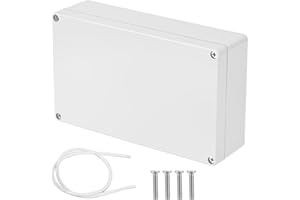 LUXECOVE Caja de conexiones eléctricas para exterior, caja de conexiones impermeable IP56, caja estanca exterior electrica, caja derivacion electrica blanca, caja contador electrico, 20 x 12 x 5,6 cm
