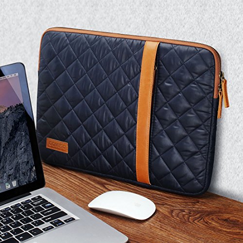 DOMISO 13 – 13.3 Zoll Klassisch Tragbar Laptop Sleeve Case Hülle Beutel Stoßgesichert Anti-Kratzern Schutzhülle Notebook Tasche Schutzabdeckung für 13″ MacBook Air / 13.5″ Microsoft Surface Book, Blau - 6