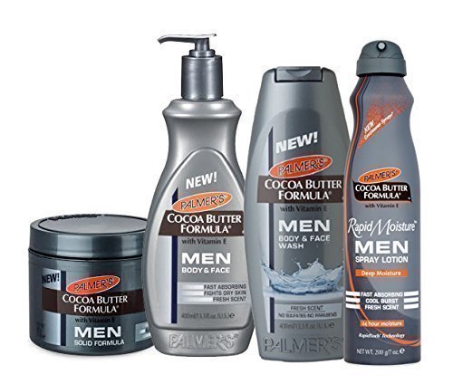 Palmer's Men's Cocoa Butter Summer Skin Care Set - QUAD pack of Products