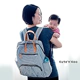 Wickeltasche von Kute ’n‘ Koo – Mode und Funktion in einer Tasche – In New York City entworfen – Passende Wickelauflage – Wasserbeständigkeit und Wischfläche – und vieles mehr - 6