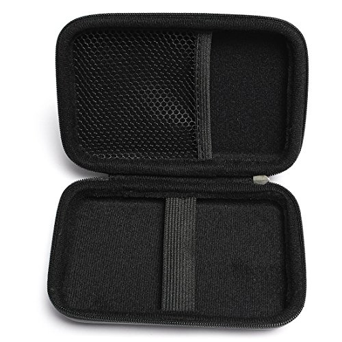 haobase Multifunktions Schutzetui Tasche Case Hartschale für externe Festplatte, 2,5 Zoll stoßgedämpft Wasser – Schwarz - 3