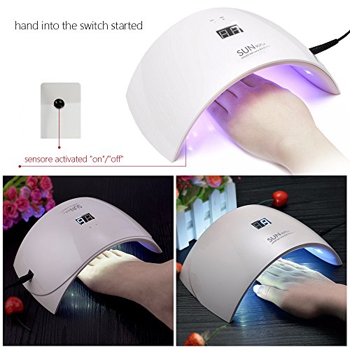 Duomishu Nageltrockner 9s Plus Nagellacktrockner 18 UV-Nagellampen 36w LED Lampe mit LCD-Display Nail Art Malerei Salon Werkzeuge perfekt und professionell für Nagelstudios zum Trocknen oder Polieren von Nägeln (unterstützt USB-Lade Perfekt Geschenk zum Valentinstag) ) - 2