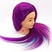 Neverland Beauty 24" Synthetic Hair Rainbow Color Cosmetology Mannequin Manikin Training Head Model + Hair Styling Braid Set
