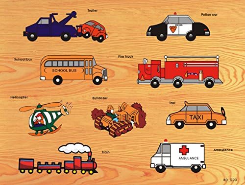 Panopoly UK Transport Wooden Peg Puzzle (B)