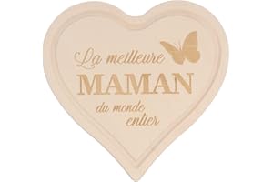 Spruchreif Planche de decoración grabado en bois · Planche à cœur · Cadeau for maman · Planche of petitdejeuner en forma de cœur · Cadeau for maman · Fête des mères · Planche de petitdejeuner en