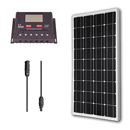 Renogy 100 Watt 12 Volt Monocrystalline Solar Bundle Kit with 30A PWM Controller - LCD Display RS.34479 (60.00% Off) - Amazon