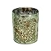 Produktbild Edel! Windlicht Antikgrün mit Ornamenten 11x12,5cm Teelichthalter Kerzenhalter Kerzenglas Votivkerzen Glas Weihnachten Tischdeko Home Country Landhaus