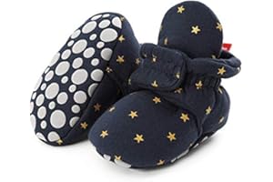 EDOTON Stivali Invernali per Neonato Unisex Fondo Morbido Antiscivolo Stivali da Neve Bambino Cotone Piatto Pelliccia Calzino Bootie Regolabile