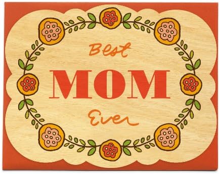 Folksy Flowers Wood Mother's Day Card by Night Owl Paper Goods