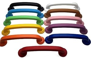 Molinter Möbelgriffe Schrankgriff Bogengriff Zinklegierung Bunt Schubladengriff Handgriff für Bücherschrank Kleiderschrank Schublade (Loch Distanz: 96mm, Gelb)