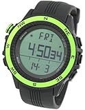 [LAD WEATHER] Deutscher Sensor Multifunktion Digitaler Kompass Höhenmesser Barometer Chronograph Wettervorhersage Outdoor Sportuhr Bergsteigen Laufen Herren Armbanduhr