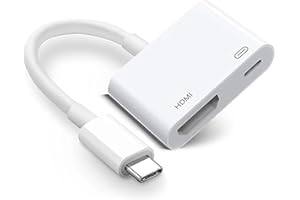 LIVERO USB C to HDMI Adapter, 2 in 1 HDMI to USB C with 4K@60Hz HDMI 100W Power Delivery, Type C to HDMI Adapter Compatible with Dell, HP, MacBook Pro/Air, iPad Pro, iPhone 15/16 Series, etc