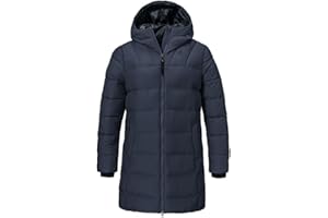 Schöffel Damen Ins Parka Style Boslix WMS, wärmende Winterjacke mit synthetischer Daune, wind- und wasserabweisende Funktionsjacke mit gefütterter Kapuze