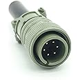 6 Pin Metal Plug and Clamp S12020-27 Connector for LINC. TIG MIG Welder