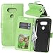 Produktbild Nancen LG G5 / H868 (5,3 Zoll) Lederhülle Neu Style Acht Farbe Weich PU Flip Case Ledertasche / Schutz Etui, Einfach Vintage Kollektion Karten Slot Foto Wallet Hülle Handy Tasche Zubehör