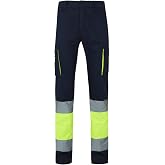 Velilla 303007; High Visibility Trousers 100% Cotton, Two-Tone and Multi-Pockets