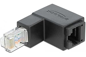 DeLOCK Adaptateur RJ45 mâle coudé vers le bas vers prise RJ45 Cat.6 UTP