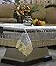 Kuber Industries™ Transparent 3D Design Center Table Cover 4 Seater 40*60 Inches (Golden Lace) RS.329.00