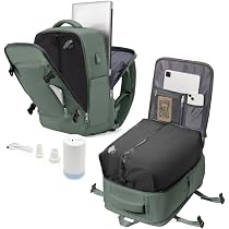 Zaino Da Viaggio Sottovuoto Coofay Con Pompa Integrata, Dimensioni 47x33x15 Cm, USB, Per Aereo (bagaglio A Mano Ryanair Compatibile)