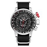 HWCOO WEIDE Herren Quarzuhr Sport Freizeit Zeiger Uhr Canvas Armband wasserdichte Uhr ( Color : 1 )