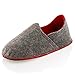 Produktbild Lumaland Stylische Hausschuhe Grau/Rot Filz Pantoffeln Unisex Original 40/41