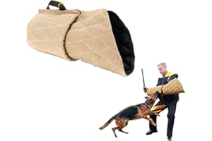 AURORAF Manchette Mordant Chien Manchette Mordant Soft Bite Protection Manches Universel pour Chien Formation Morsure Manches Yellow