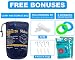 The Best Mosquito Net By NATURO - The Largest Double Bed Mosquito Net Canopy - Insect Malaria Zika Repellent - Free Bonuses: 2 Insect Repellent Bracelets , A Full Hanging Kit & Carry Bag + Free E-Book