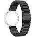 Produktbild Replacement Metal Bands Watch Straps - Choice of Color & Width (20mm) - Premium Solid Stainless Steel Watch Bands, (New)-3beads Black