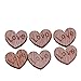 Produktbild Winwinfly Holzknöpfe lieben großen herzförmigen Knopf ohne Knopfloch Knöpfe
