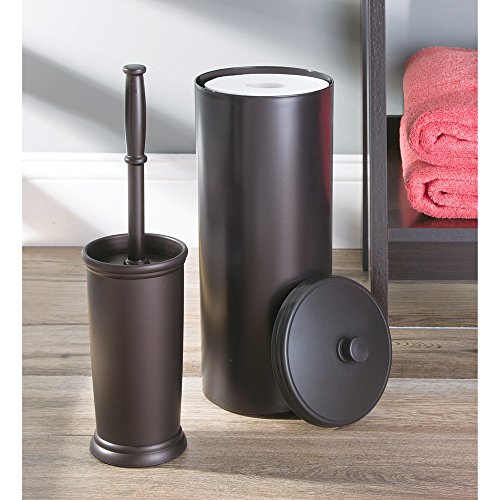 InterDesign 93390EU Kent Reservebehälter für Toilettenpapier, bronzefarben - 2